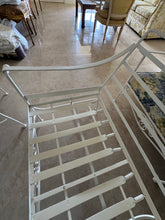 Load image into Gallery viewer, 1970s Palm Beach Regency Wrought Iron Patio Set - Sofa and 2 Arm Chairs
