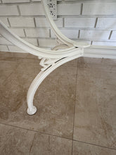 Load image into Gallery viewer, 1970s Painted Wrought Iron Indoor/Outdoor Coffee or Side Table with Glass Top

