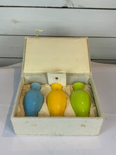 Load image into Gallery viewer, Vintage Middle Kingdom Glossy Mini Bud Vases - Boxed Set of 3
