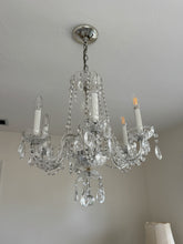 Load image into Gallery viewer, Vintage 1960s Crystal Chandelier - 6 Arm

