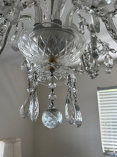 Load image into Gallery viewer, Vintage 1960s Crystal Chandelier - 6 Arm
