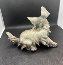 Load image into Gallery viewer, Capodimonte Visconti Mollica Glossy Porcelain Schnauzer/Scottish Terrier Dog Figurine
