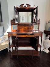 Load image into Gallery viewer, Antique English Rosewood &amp; Marquetry Chiffonier Server Buffet - 19th century
