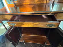 Load image into Gallery viewer, Antique English Rosewood &amp; Marquetry Chiffonier Server Buffet - 19th century
