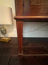 Load image into Gallery viewer, Antique French Louis XVI Demilune Mahogany  Calacatta Viola Marble Top Buffet Sideboard Credenza
