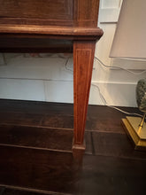 Load image into Gallery viewer, Antique French Louis XVI Demilune Mahogany  Calacatta Viola Marble Top Buffet Sideboard Credenza
