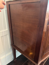 Load image into Gallery viewer, Antique French Louis XVI Demilune Mahogany  Calacatta Viola Marble Top Buffet Sideboard Credenza
