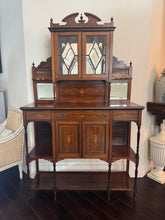 Load image into Gallery viewer, Antique English Rosewood &amp; Marquetry Chiffonier Server Buffet - 19th century
