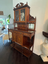 Load image into Gallery viewer, Antique English Rosewood &amp; Marquetry Chiffonier Server Buffet - 19th century
