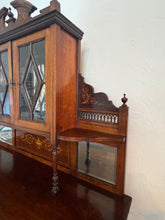 Load image into Gallery viewer, Antique English Rosewood &amp; Marquetry Chiffonier Server Buffet - 19th century
