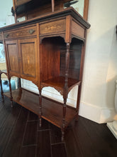 Load image into Gallery viewer, Antique English Rosewood &amp; Marquetry Chiffonier Server Buffet - 19th century
