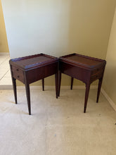 Load image into Gallery viewer, Antique Petite Nightstands, End or Side Tables with Two Drawers - Set of Two
