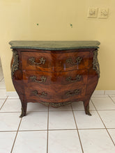 Load image into Gallery viewer, Early 20th Century Louis XV Style Commode Bombe with Marble Top and Ormolu Details
