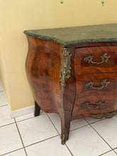 Load image into Gallery viewer, Early 20th Century Louis XV Style Commode Bombe with Marble Top and Ormolu Details
