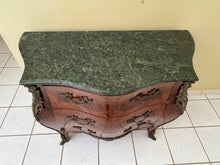 Load image into Gallery viewer, Early 20th Century Louis XV Style Commode Bombe with Marble Top and Ormolu Details
