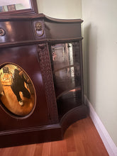 Load image into Gallery viewer, Antique 1920s Mirrored Buffet Cabinet Sideboard Credenza
