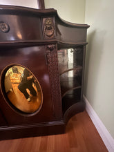 Load image into Gallery viewer, Antique 1920s Mirrored Buffet Cabinet Sideboard Credenza
