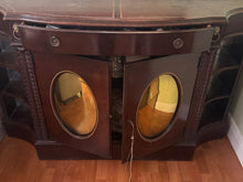 Load image into Gallery viewer, Antique 1920s Mirrored Buffet Cabinet Sideboard Credenza
