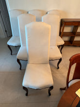 Load image into Gallery viewer, Palecek White High Back Dining Chairs - Set of 6
