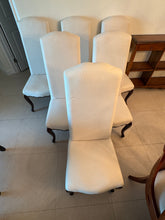 Load image into Gallery viewer, Palecek White High Back Dining Chairs - Set of 6
