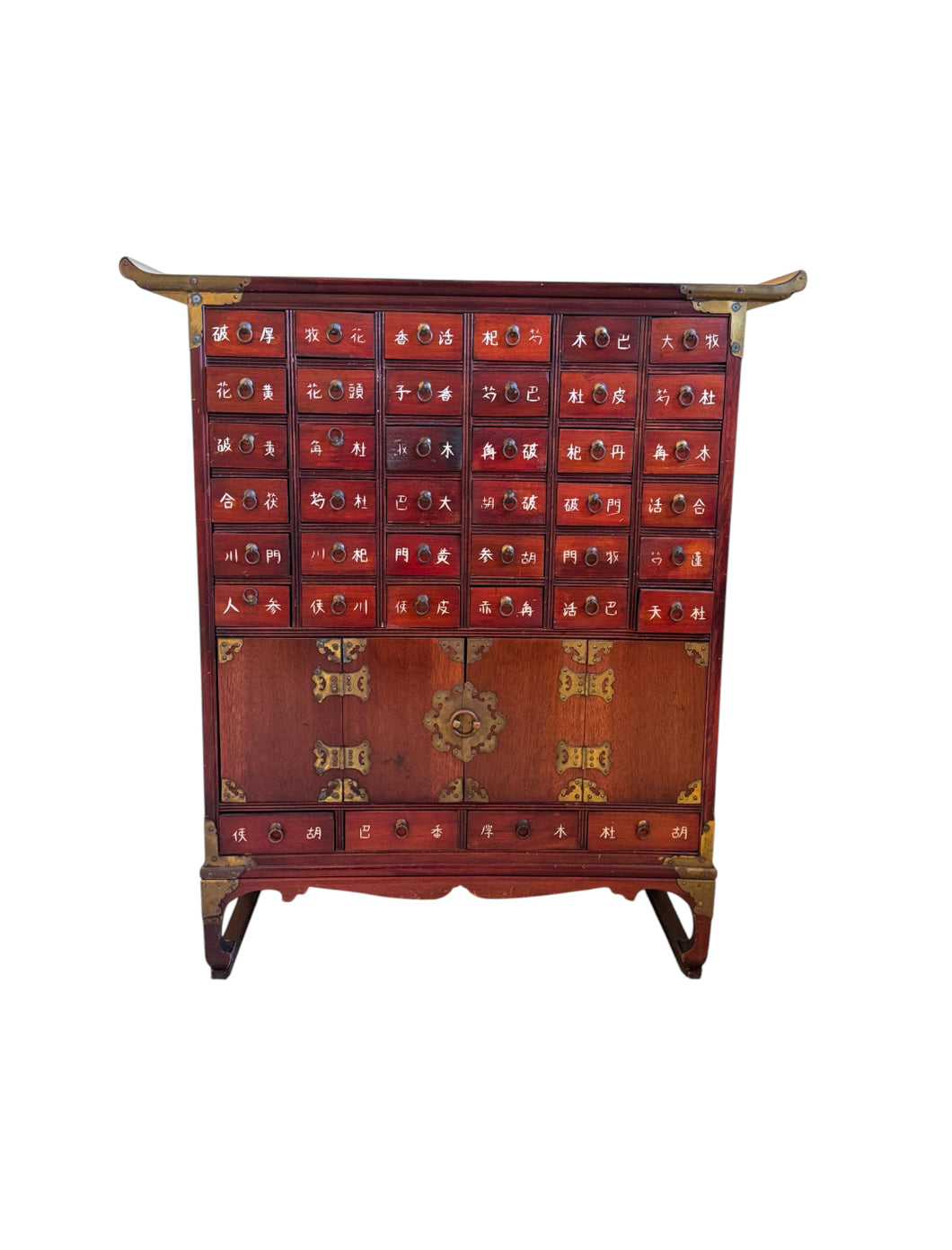 Vintage Korean Apothecary Cabinet by Furniture Classics Ltd.