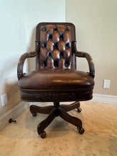 Load image into Gallery viewer, Executive Leather Desk Chair by Robb &amp; Stucky
