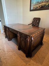 Load image into Gallery viewer, Seven Seas by Hooker Furniture Executive Leather Top Desk
