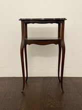 Load image into Gallery viewer, Vintage French Two Tiered End or Side Table with Scalloped Edges
