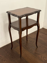 Load image into Gallery viewer, Vintage French Two Tiered End or Side Table with Scalloped Edges
