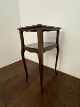 Load image into Gallery viewer, Vintage French Two Tiered End or Side Table with Scalloped Edges
