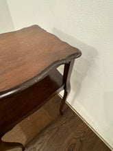 Load image into Gallery viewer, Vintage French Two Tiered End or Side Table with Scalloped Edges
