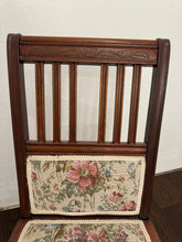 Load image into Gallery viewer, Antique Victorian Rocking Chair With Floral Fabric
