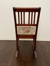 Load image into Gallery viewer, Antique Victorian Rocking Chair With Floral Fabric
