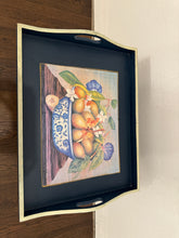 Load image into Gallery viewer, Wood Painted Folding Butlers Side Table Tray
