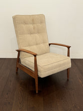 Load image into Gallery viewer, Milo Baughman for James, Inc. MCM Walnut Upholstered Recliner
