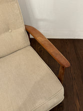 Load image into Gallery viewer, Milo Baughman for James, Inc. MCM Walnut Upholstered Recliner
