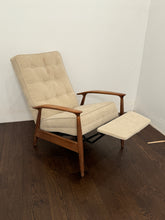 Load image into Gallery viewer, Milo Baughman for James, Inc. MCM Walnut Upholstered Recliner
