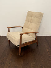 Load image into Gallery viewer, Milo Baughman for James, Inc. MCM Walnut Upholstered Recliner
