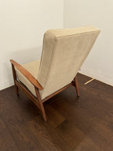 Load image into Gallery viewer, Milo Baughman for James, Inc. MCM Walnut Upholstered Recliner
