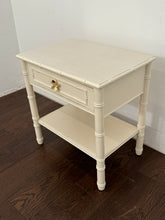 Load image into Gallery viewer, 1970s Vintage Faux Bamboo Solid Wood Nightstand or Side Table
