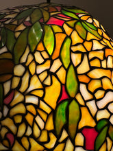 Load image into Gallery viewer, Vintage Tiffany Style Stained Glass Desk or Table Lamp
