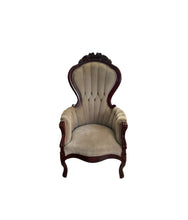 Load image into Gallery viewer, Vintage Kimball Victorian Mahogany Parlor Chairs - Set of Two Ladies and Gentleman&#39;s Chairs
