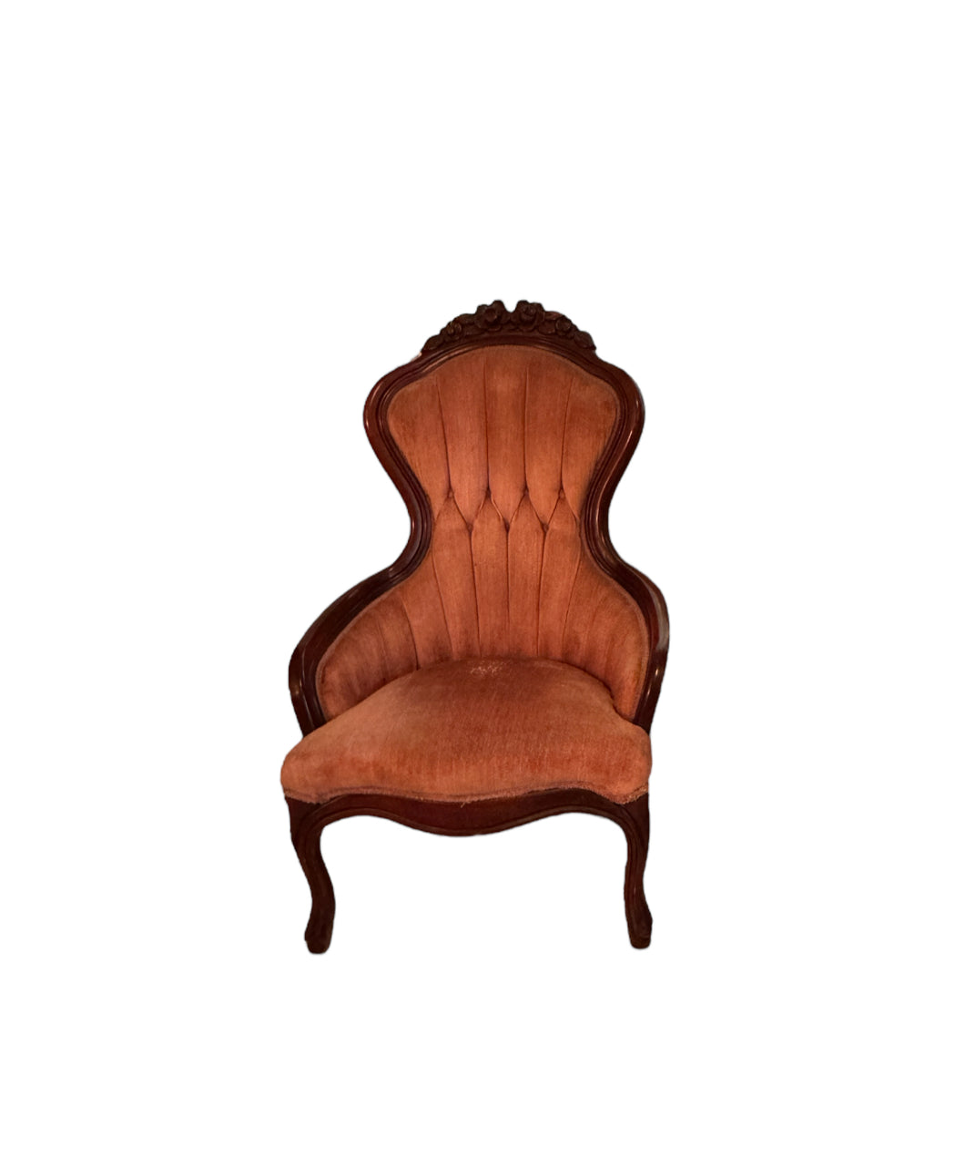 Vintage  Kimball Victorian Mahogany Parlor Chair - Ladies Chair