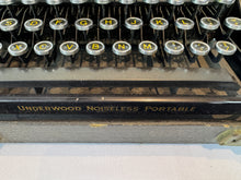 Load image into Gallery viewer, Antique 1934 Remington for Underwood Noiseless Portable Typewriter Serial #651232
