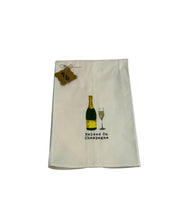 Load image into Gallery viewer, &quot;Raised on Champagne&quot; Kitchen or Bar Towel by Mudpie
