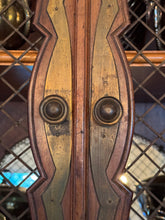 Load image into Gallery viewer, 19th Century British Breakfront China Cabinet with Copper Details
