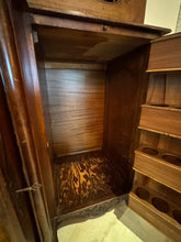 Load image into Gallery viewer, 19th Century British Breakfront China Cabinet with Copper Details
