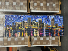 Load image into Gallery viewer, Miami Lights and Locomotion by Kent Paulette Authentic Original Acrylic on Canvas
