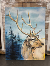 Load image into Gallery viewer, The Deer by Angelo Accetturo - Authentic Original Acrylic on Canvas
