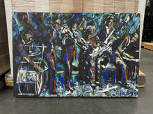 Load image into Gallery viewer, Ma Rainey and Her Georgia Jazz Band by Kent Paulette - Authentic Original Acrylic on Canvas
